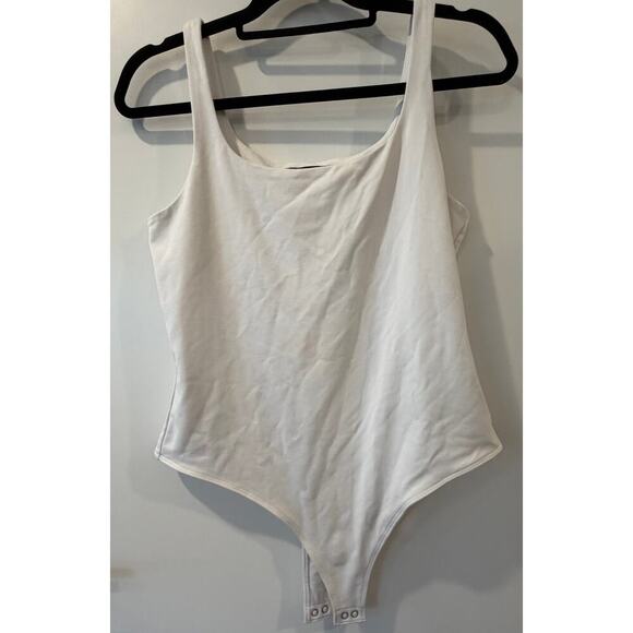 Banana Republic Tops - Banana Republic Womens Medium White Double Lined Body Suit